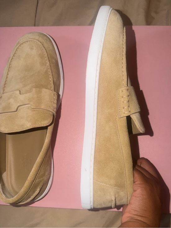 Hermes Beige Suede Penny Loafers for Men main image 11
